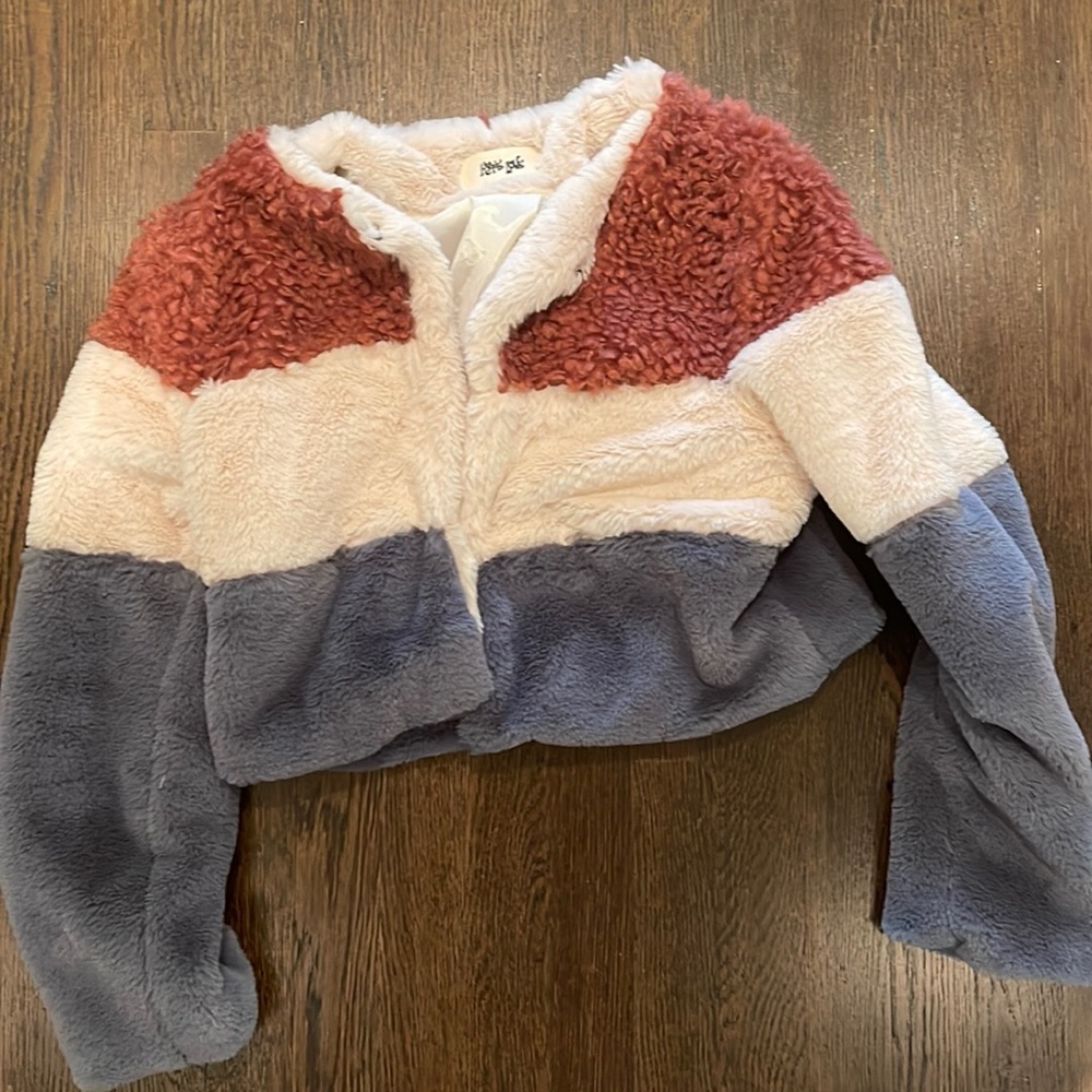 Cropped fur coat